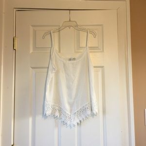 White Lace Tank Top💙